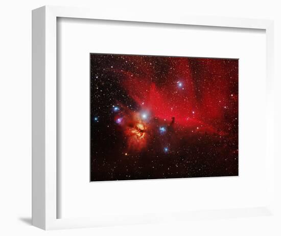 Horsehead And Flame Nebulae-John Sanford-Framed Premium Photographic Print