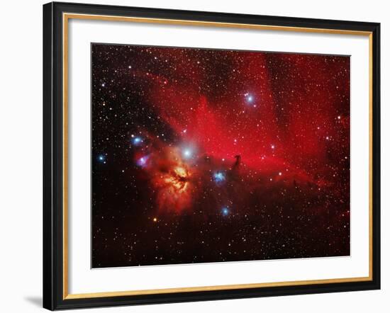 Horsehead And Flame Nebulae-John Sanford-Framed Photographic Print