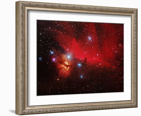 Horsehead And Flame Nebulae-John Sanford-Framed Photographic Print