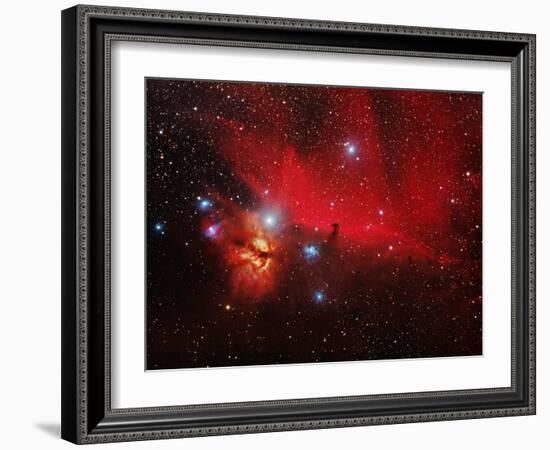 Horsehead And Flame Nebulae-John Sanford-Framed Photographic Print
