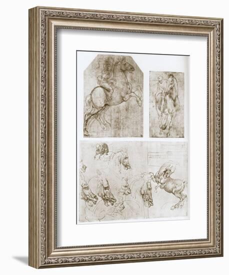 Horseman, 1480-1481-Leonardo da Vinci-Framed Giclee Print