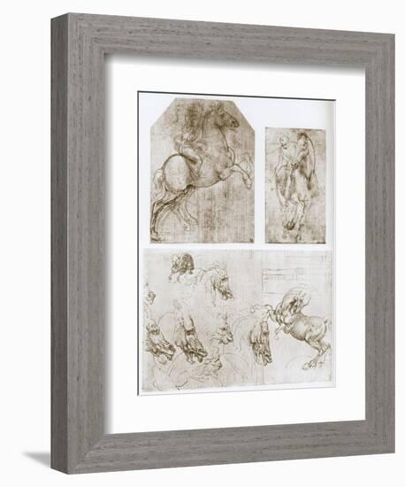 Horseman, 1480-1481-Leonardo da Vinci-Framed Giclee Print