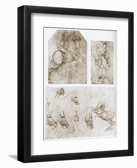 Horseman, 1480-1481-Leonardo da Vinci-Framed Giclee Print