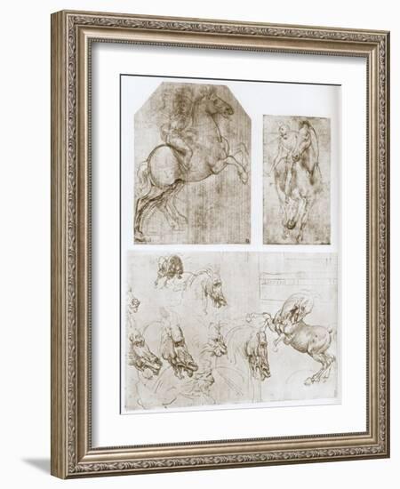 Horseman, 1480-1481-Leonardo da Vinci-Framed Giclee Print