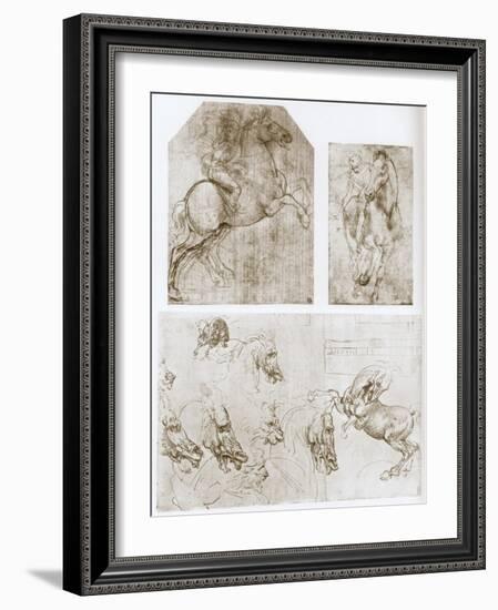 Horseman, 1480-1481-Leonardo da Vinci-Framed Giclee Print