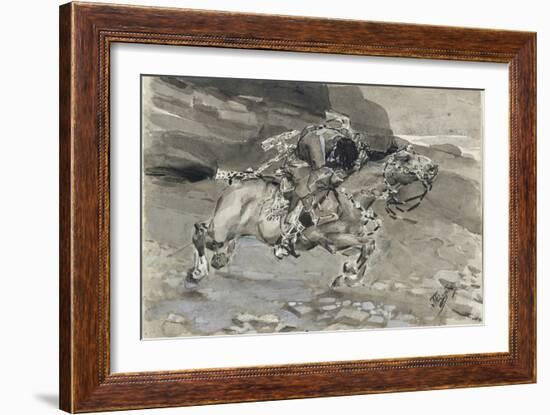 Horseman, 1890-1891-Mikhail Alexandrovich Vrubel-Framed Giclee Print