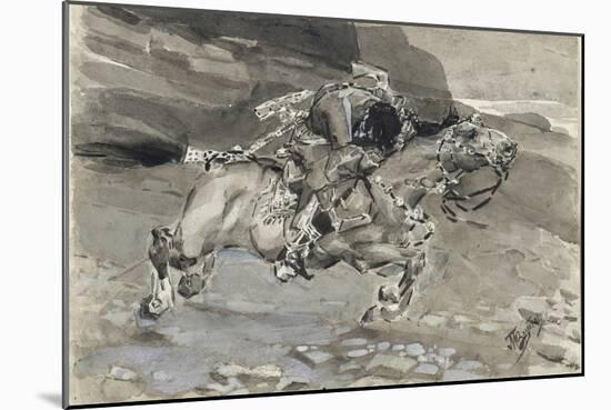 Horseman, 1890-1891-Mikhail Alexandrovich Vrubel-Mounted Giclee Print