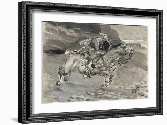 Horseman, 1890-1891-Mikhail Alexandrovich Vrubel-Framed Giclee Print