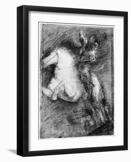 Horseman for the Battle of Cadore, C1525-Titian (Tiziano Vecelli)-Framed Giclee Print