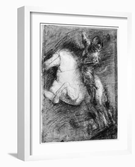 Horseman for the Battle of Cadore, C1525-Titian (Tiziano Vecelli)-Framed Giclee Print