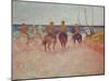 Horseman on the Beach (Hiva Hoa) 1902-Paul Gauguin-Mounted Giclee Print