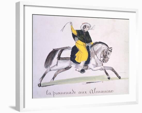 Horseman Smoking a Cigar, 1840-null-Framed Giclee Print