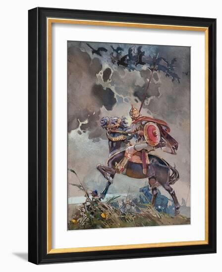 Horseman-Nikolai Nikolayevich Karasin-Framed Giclee Print