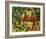 Horsemen and Walkers in the Avenue-Auguste Macke-Framed Giclee Print