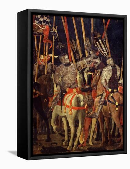 Horsemen, from Battle of San Romano (Depicting Florentine Victory over Sienese in 1432), C. 1455-Paolo Uccello-Framed Premier Image Canvas