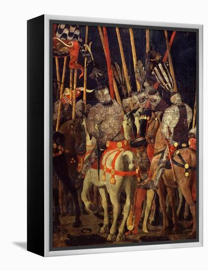 Horsemen, from Battle of San Romano (Depicting Florentine Victory over Sienese in 1432), C. 1455-Paolo Uccello-Framed Premier Image Canvas