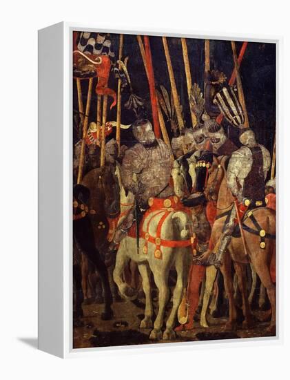 Horsemen, from Battle of San Romano (Depicting Florentine Victory over Sienese in 1432), C. 1455-Paolo Uccello-Framed Premier Image Canvas