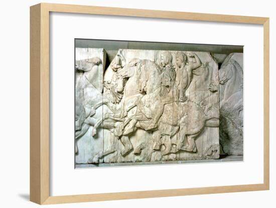 Horsemen from the Parthenon frieze, 438-432 BC. Artist: Unknown-Unknown-Framed Giclee Print