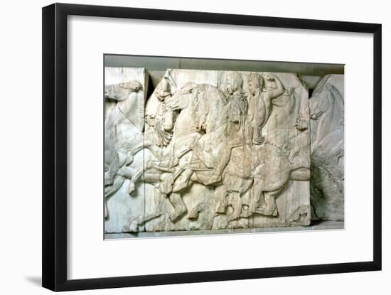 Horsemen from the Parthenon frieze, 438-432 BC. Artist: Unknown-Unknown-Framed Giclee Print