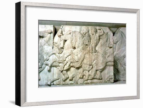 Horsemen from the Parthenon frieze, 438-432 BC. Artist: Unknown-Unknown-Framed Giclee Print