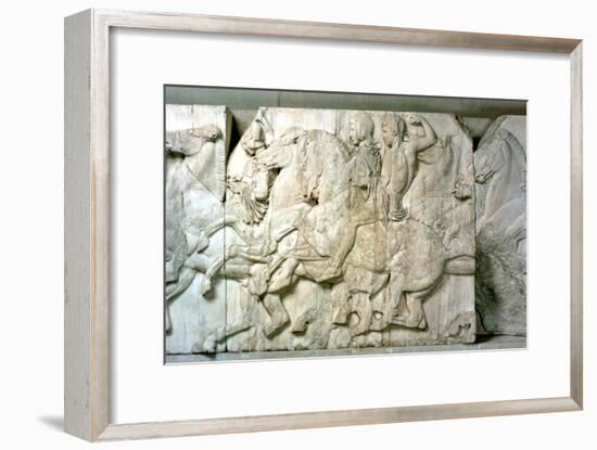 Horsemen from the Parthenon frieze, 438-432 BC. Artist: Unknown-Unknown-Framed Giclee Print