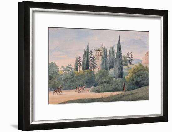 Horsemen in an Italian Landscape-Elisa Bonaparte-Framed Giclee Print