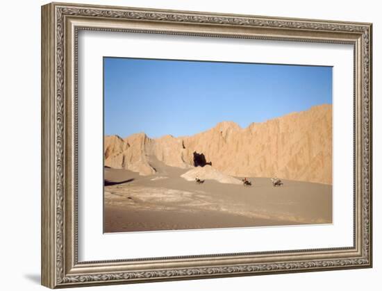 Horsemen in the Valle de la Muerte, Atacama Desert, Chile-null-Framed Art Print