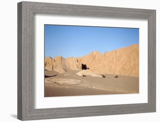 Horsemen in the Valle de la Muerte, Atacama Desert, Chile-null-Framed Art Print