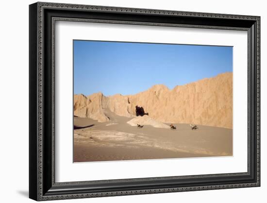 Horsemen in the Valle de la Muerte, Atacama Desert, Chile-null-Framed Art Print