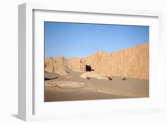 Horsemen in the Valle de la Muerte, Atacama Desert, Chile-null-Framed Art Print