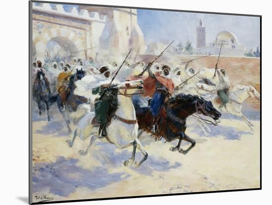 Horsemen Leaving the City-Ulpiano Checa Y Sanz-Mounted Giclee Print