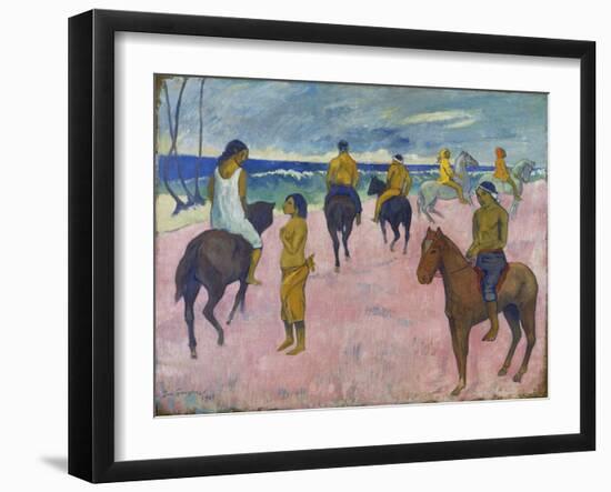 Horsemen on the Beach, 1902-Paul Gauguin-Framed Giclee Print
