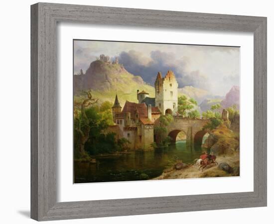 Horsemen Returning, C.1851-Heinrich von Rustige-Framed Giclee Print