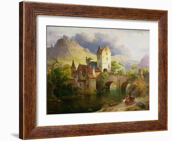 Horsemen Returning, C.1851-Heinrich von Rustige-Framed Giclee Print