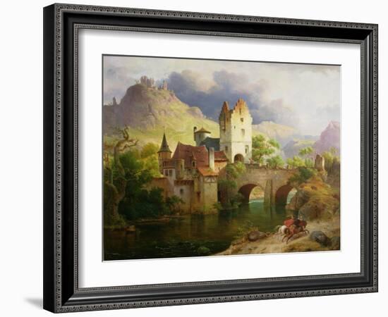 Horsemen Returning, C.1851-Heinrich von Rustige-Framed Giclee Print