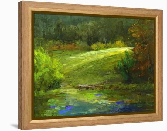 Horsepark at Woodside-Sheila Finch-Framed Stretched Canvas