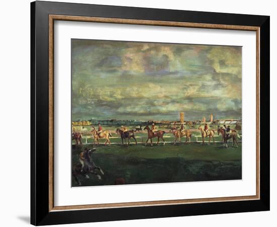 Horseracing, 1911-Georgi Bogdanovich Yakulov-Framed Giclee Print