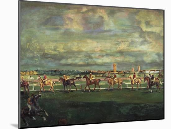 Horseracing, 1911-Georgi Bogdanovich Yakulov-Mounted Giclee Print