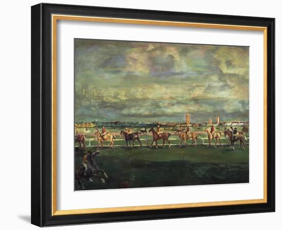 Horseracing, 1911-Georgi Bogdanovich Yakulov-Framed Giclee Print