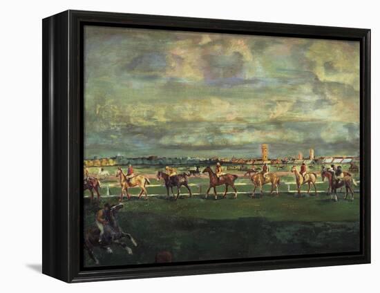 Horseracing, 1911-Georgi Bogdanovich Yakulov-Framed Premier Image Canvas