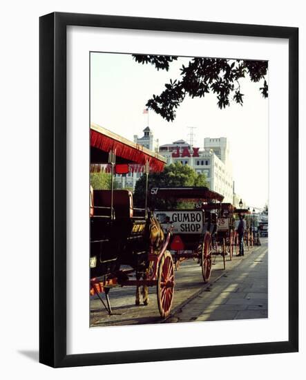 Horses and Buggies Waiting for Fares-Carol Highsmith-Framed Photo