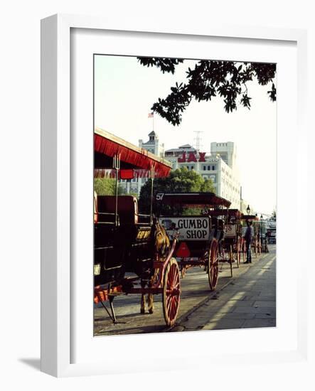 Horses and Buggies Waiting for Fares-Carol Highsmith-Framed Photo