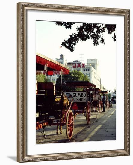 Horses and Buggies Waiting for Fares-Carol Highsmith-Framed Photo