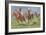 Horses and Jockeys in Steeplechase-null-Framed Art Print