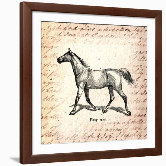 Horses and Love Letters-Piddix-Framed Art Print