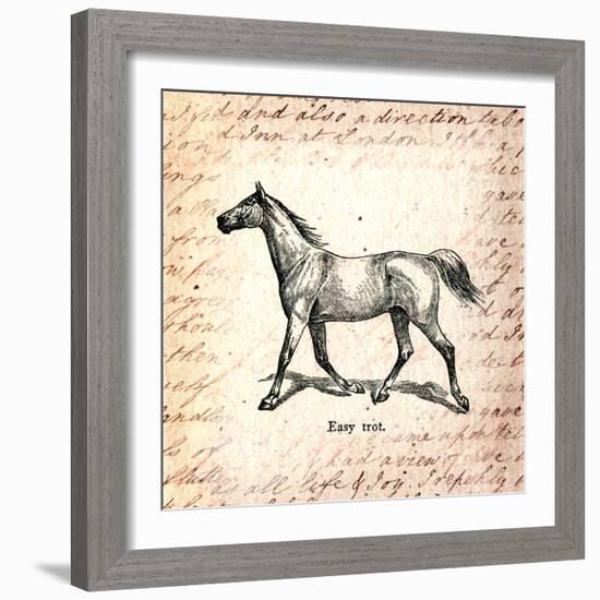 Horses and Love Letters-Piddix-Framed Art Print