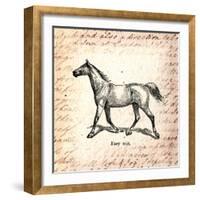 Horses and Love Letters-Piddix-Framed Art Print