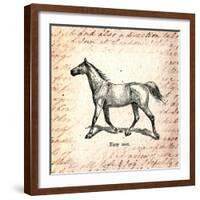Horses and Love Letters-Piddix-Framed Art Print