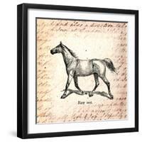 Horses and Love Letters-Piddix-Framed Art Print