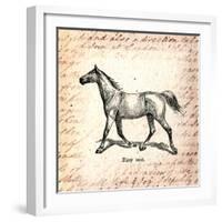 Horses and Love Letters-Piddix-Framed Art Print